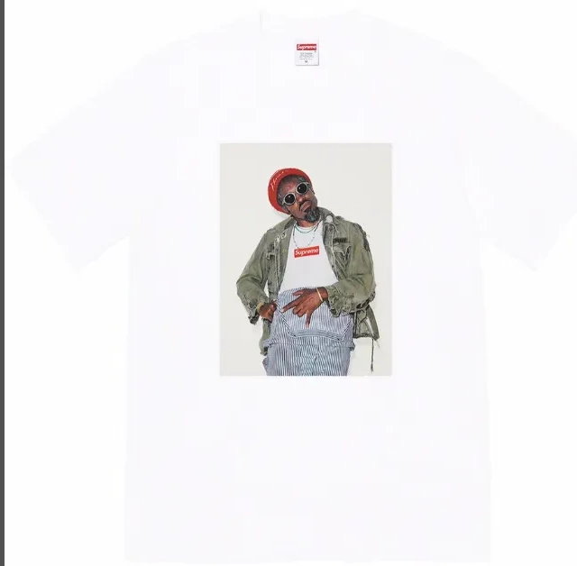 Short Benjamin Andr XL L White 22FW T-shirt é sleeved M Person Tee Photo S Andr and Black é 0731
